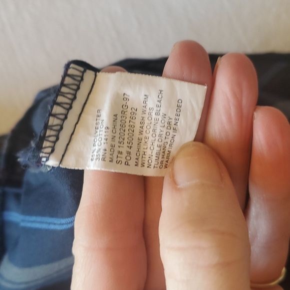 VTG ELY CATTLEMAN WESTERN SHIRT POLY/COTTON BLEND PLAID Pearl Buttoned Sz XXL - Picture 6 of 13